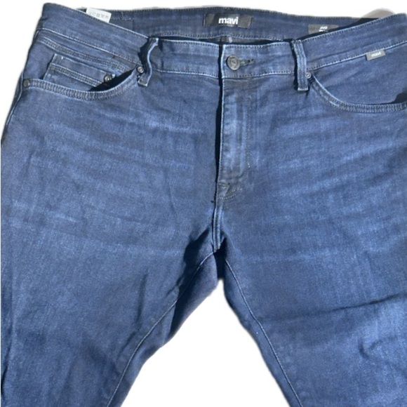 MAVI Jake Slim Leg Dark Blue Denim Jeans Sz 36 X 30 Men’s - Picture 5 of 16